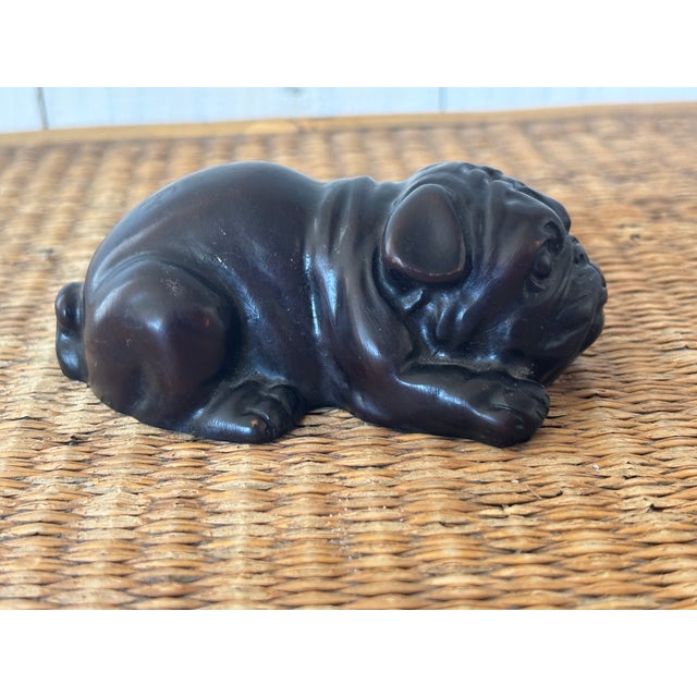 MCM Carved Ebony Pug For Sale In Dallas - Image 6 of 12