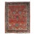 Antique North West Persian Carpet, Handmade Rust Red, Navy, Wool, Allover Design For Sale
