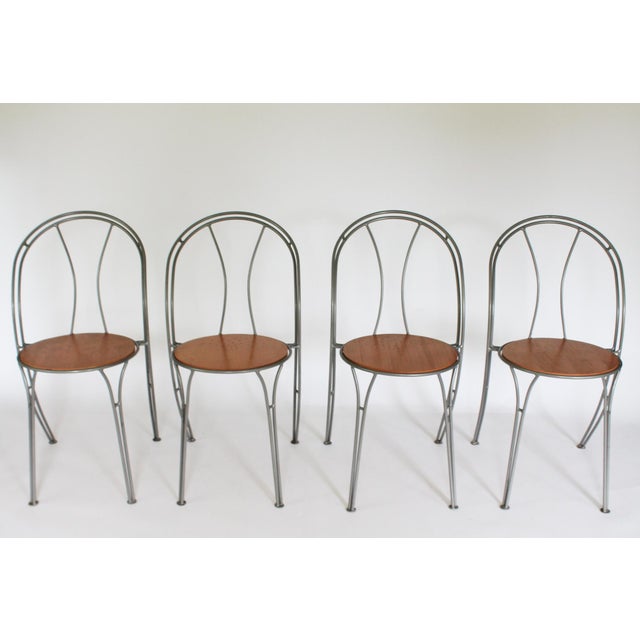 1990s 1990's Ikea Pajala Set of 4 Stackable Dining Chairs For Sale - Image 5 of 10