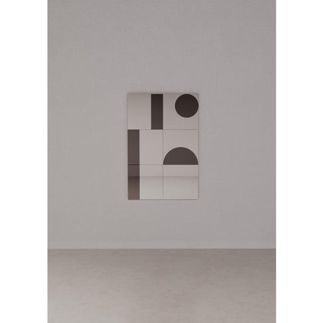 Dedalo mirror with decorative modules by dainelli studio atelier dimensions: w 60 x d 3 x h 60 cm, w 60 x d 3 x h 60 cm, w...