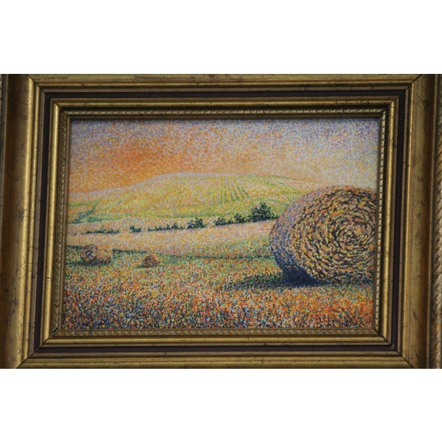 2000 - 2009 Everwyn, Impressionist Wheat Field Landscape, Oil Painting, Framed For Sale - Image 5 of 15