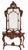 Wood Italian Carved Console Table Mirror, 1920s, Set of 2 For Sale - Image 7 of 8