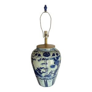 Chinese Porcelain Blue and White Ginger Jar Table Lamp