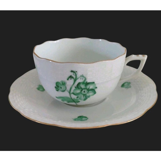 Vintage Herend (1948-1993) Set of Four Coffee Cups With Saucers - 8 pcs For Sale In Chicago - Image 6 of 10