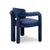Not Yet Made - Made To Order Double Arch Dining Chairs in Navy Blue Cotton Velvet from Insidherland, Set of 8 For Sale - Image 5 of 14