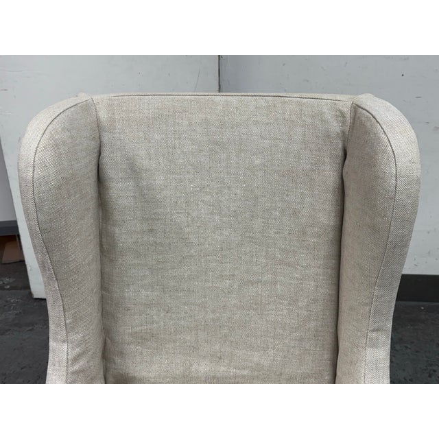 Textile Restoration Hardware Faye Slipcovered Desk Chair on Casters For Sale - Image 7 of 12