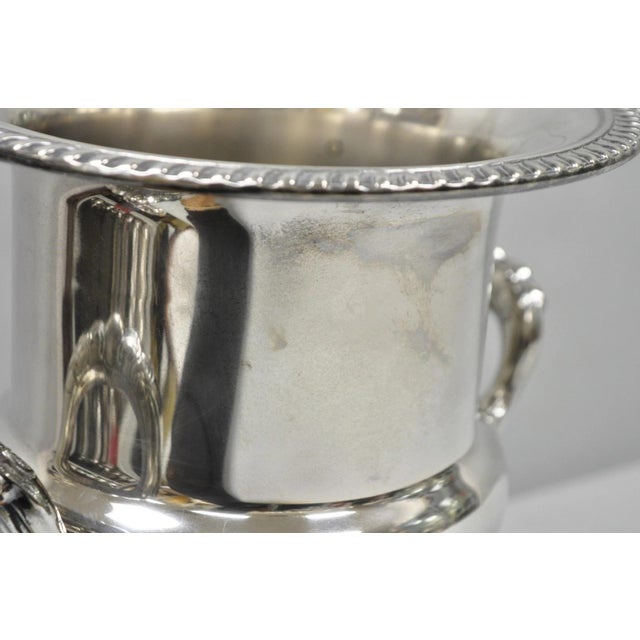 Vintage Victorian Leonard Silver Plated Trophy Cup Urn Champagne Chiller Bar Ice Bucket For Sale - Image 12 of 15