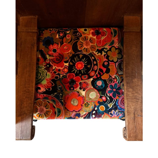 20th C. Latin American Confessional Chair in House of Hackney Velvet For Sale - Image 14 of 14