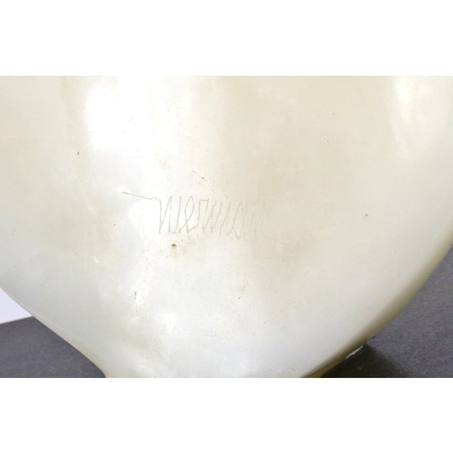 Leonardo Nierman White Onyx Marble Bird in Flight Sculpture For Sale - Image 9 of 9