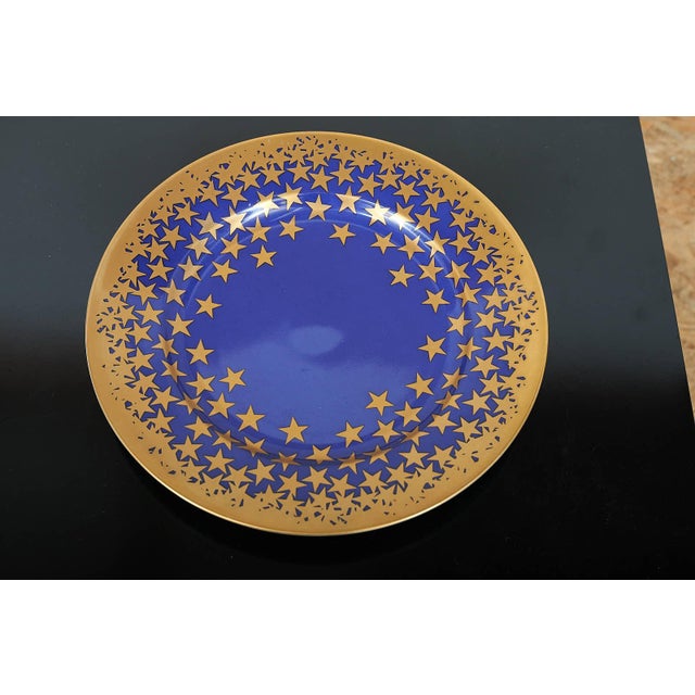 1980s Stars Charger Plate by Trix & Robert Haussmann for Swid Powell, 1986 For Sale - Image 5 of 14