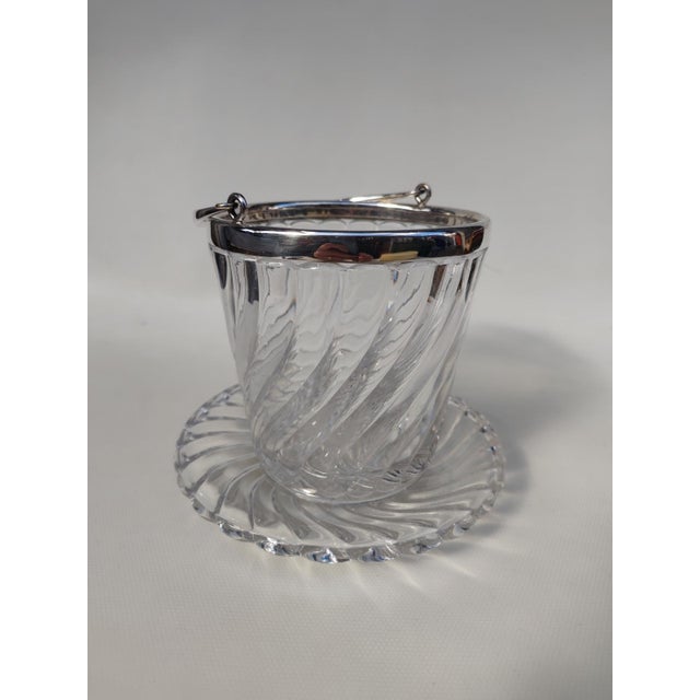 20th Century Baccarat Crystal Ice Bucket and Saucer, 1890s, Set of 2 For Sale - Image 11 of 11