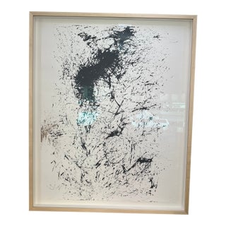 Abstract Black and White Artwork, Modern Framed Wall Art by Jake Poser For Sale