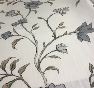 Fabricut "Laval" Fabric in Zinc- 3 Yards
