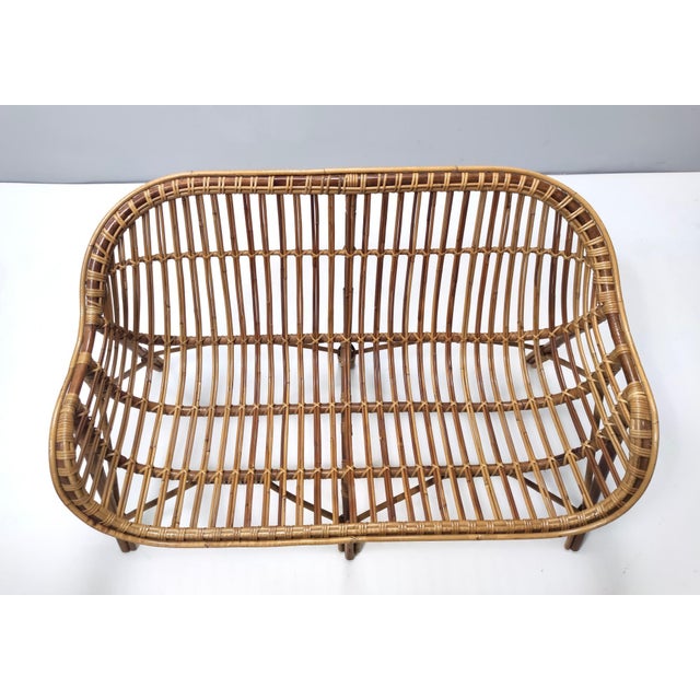 Vintage Italian Bamboo Sofa, 1960s For Sale - Image 6 of 15