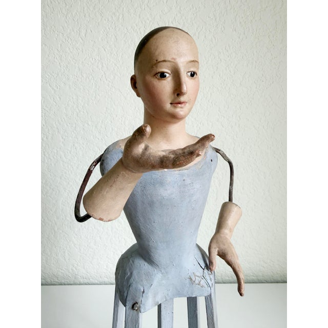 18th Century French Santos Cage Doll Figure For Sale - Image 9 of 12