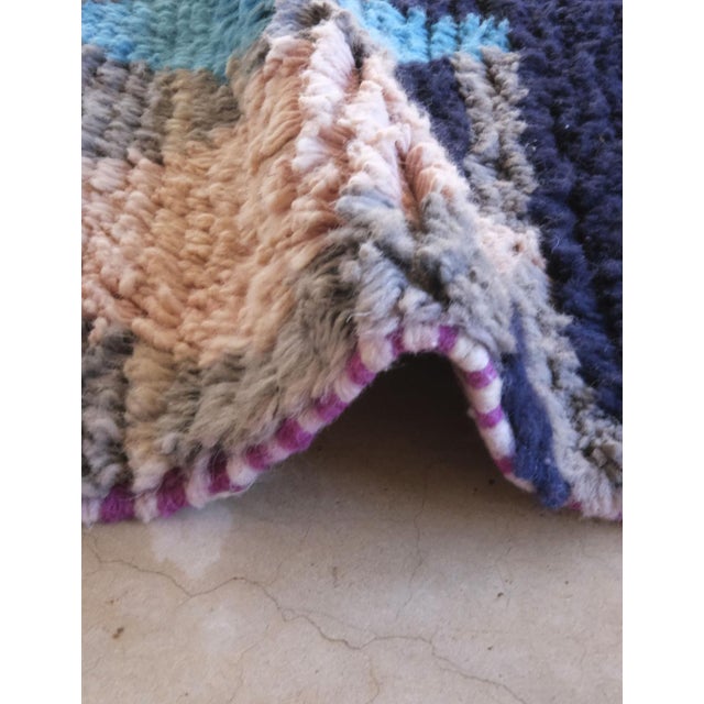Contemporary Moroccan Boujad Wool Rug - 10.2 X 7.6 Ft For Sale - Image 3 of 8