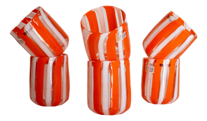 Scaramacai Collection Glasses by Maryana Iskra for Ribes the Art of Glass, Set of 6