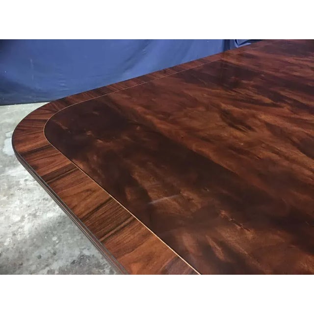 Wood Traditional Leighton Hall Made-To-Order Mahogany Dining Table For Sale - Image 7 of 11