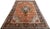 Antique Farahan Sarouk Rug, Handmade Oriental Rug, Rusty Red Navy Blue Very Fine For Sale - Image 14 of 18