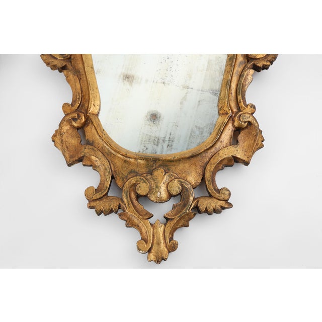 Mid-Century Modern Rococo Venetian Giltwood Mirrors, Italy, 1850s, Set of 2 For Sale - Image 3 of 11