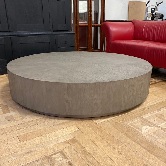 Restoration Hardware Machinto Round Coffee Table Chairish