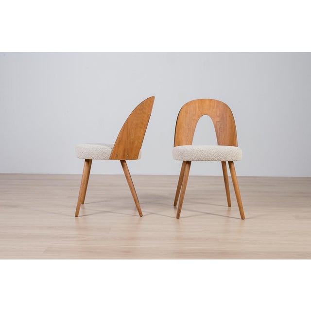 Walnut Dining Set by Antonín Šuman, 1960s, Set of 5 For Sale - Image 12 of 15