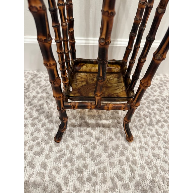 Classic Real Bamboo Umbrella Stand, English For Sale - Image 9 of 9