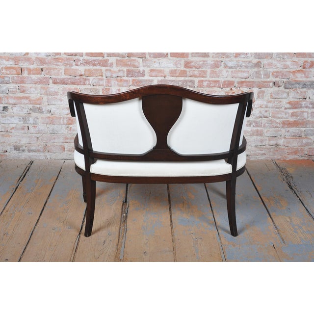 1920s Art Deco Sofa in Walnut and Beech, 1920s For Sale - Image 5 of 11