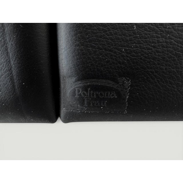 Quadra Black Leather Sectional Sofa by Poltrona Frau, 2005 For Sale - Image 18 of 18