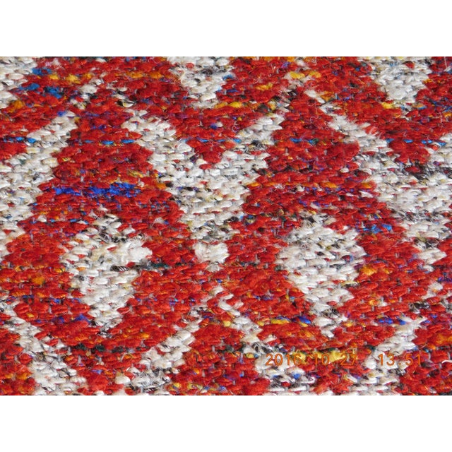 Modern Hand-Knotted Luxury Flatweave - 7’9” X 10’2” For Sale - Image 14 of 15