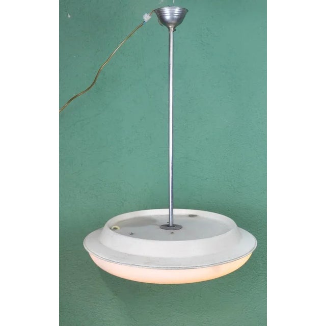 Fluorescent Lamp with 2 Bulbs, 1970s, in Good conditions. Designed 1970 to 1979 Up to 250V (Europe/UK Standard).The wiring...