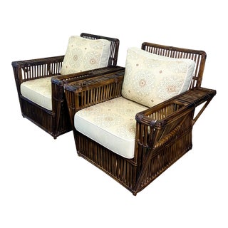 Vintage Coastal Bielecky Bros Lounge Chairs - a Pair For Sale