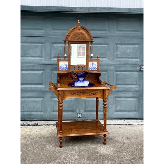 1890 WashStand With Basin & Pitcher by Ironstone England Chairish