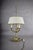 Metal Antique Brass Bouillotte Lamp, Three-Arm Candelabra Form — French, 19th Century For Sale - Image 7 of 13