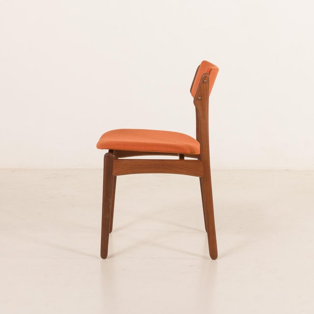 Wood Vintage Danish Teak and Wool Chairs by Erik Buch, 1960s, Set of 4 For Sale - Image 7 of 18
