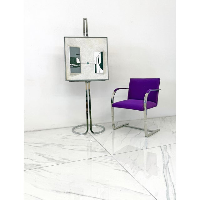 Stunning Chrome Easel by Elaine Cohen for Design Institute of America, 1970's For Sale In Los Angeles - Image 6 of 9