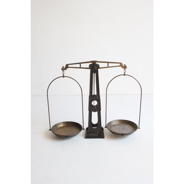 Antique Castiron and Brass Pharmacy Scale, 1900s For Sale - Image 16 of 18