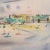 Original Vintage Signed Yngve H. Olsen Landscape Watercolor Painting For Sale - Image 4 of 7