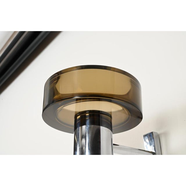 Vintage Bronze Glass and Chrome Ashtray by Flavio Poli Sconce for Seguso, Italy, 1960s For Sale - Image 11 of 14