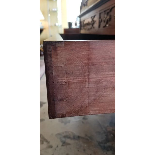 19c Hampton & Sons Chinese Chippendale Cylinder Desk For Sale - Image 12 of 12