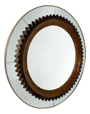 Mid-Century Modern Circular Wall Mirror by Fratelli Marelli, Italy, 1950s