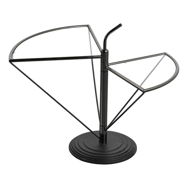 Dardo Coffee Table in Glass and Metal from Oma, Italy, 1980 For Sale