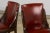 1930s French Art Deco Maple Gondola Dining Chairs W/ Red Faux Leather - Set of 6 For Sale - Image 14 of 18