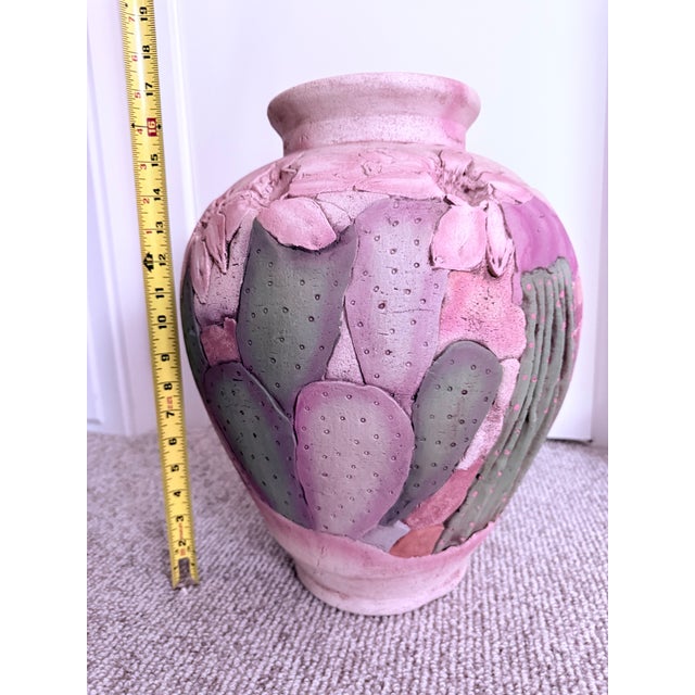 Ceramic 1980s Large 17" John Davis Studio Art Pottery Vase For Sale - Image 7 of 8