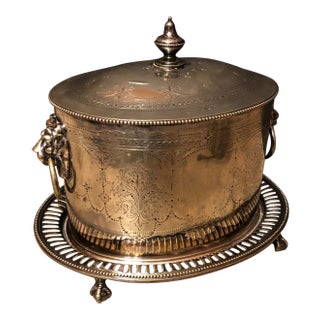 Mid 19th Century Neoclassical English Silverplate Box For Sale