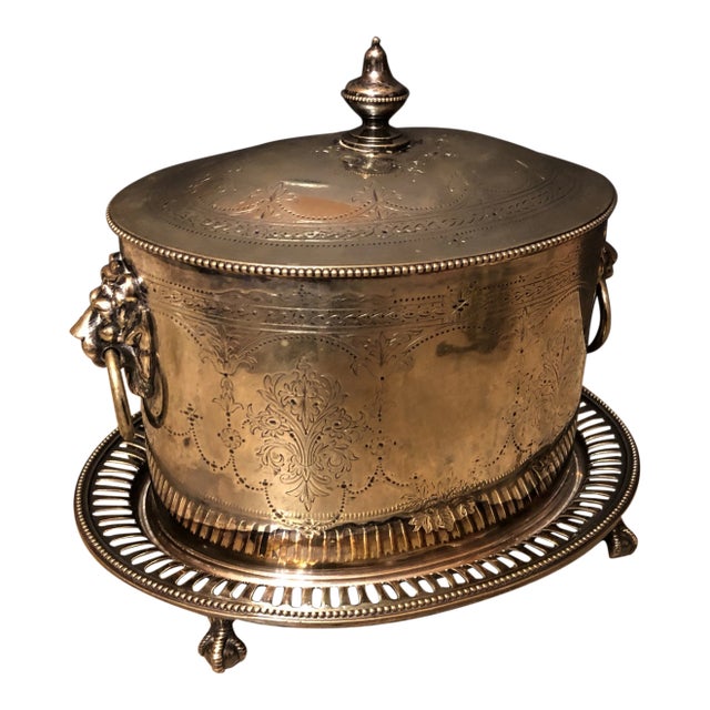 Mid 19th Century Neoclassical English Silverplate Box For Sale