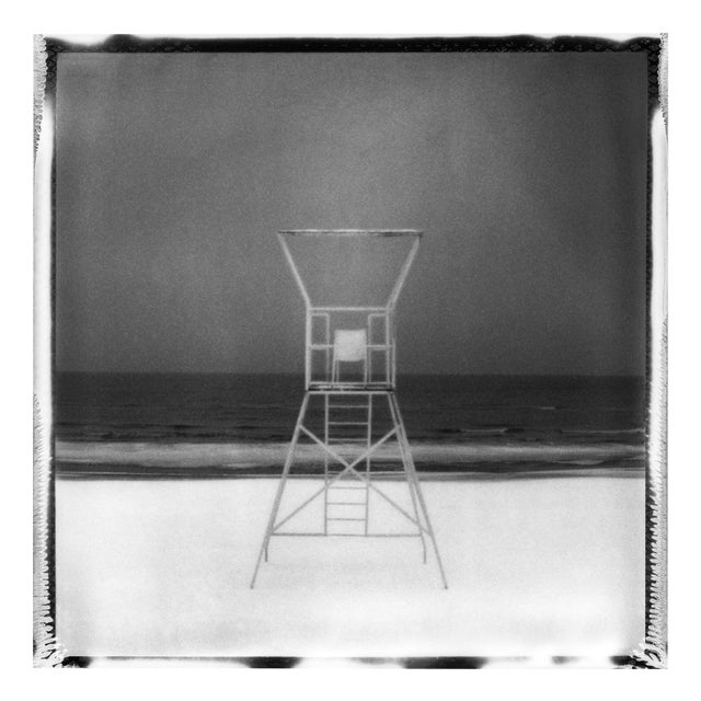 Frozen Beach #8 - Black and White Analogue Landscape Photography 2022 For Sale