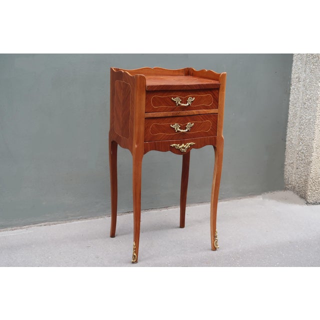 French Louis XV style side table / nightstand. Parisian work around 1940. It has been restored and it's in very good...