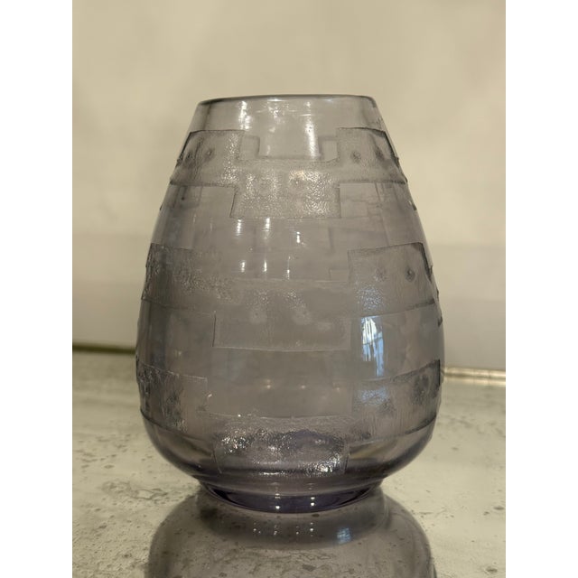 1960s Vintage Art Glass Vase For Sale - Image 5 of 8