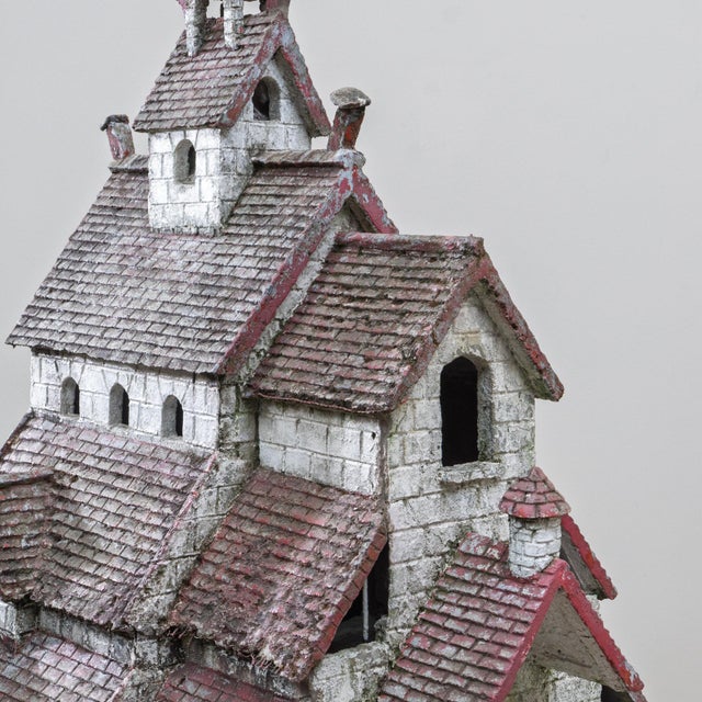 20th Century French Folk Art Concrete Model of Church For Sale - Image 14 of 18
